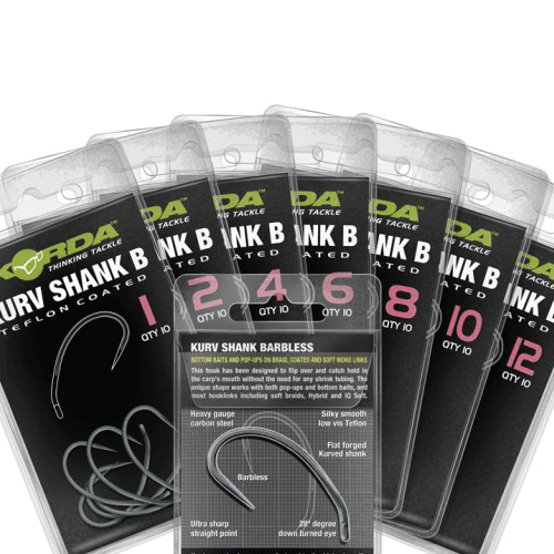 Korda Kurv Shank B Hooks - Vale Royal Angling Centre