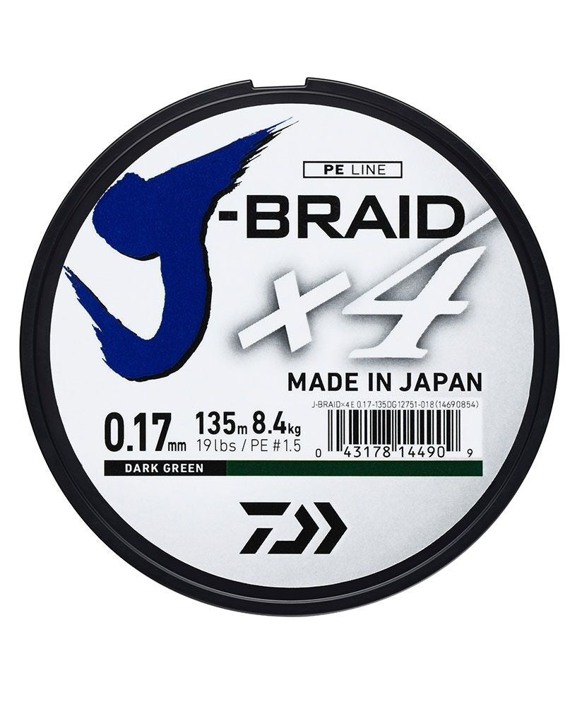Daiwa J-Braid X4 Dark Green