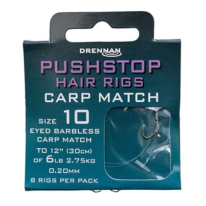 Drennan Pushstop Hair Rigs Carp Match