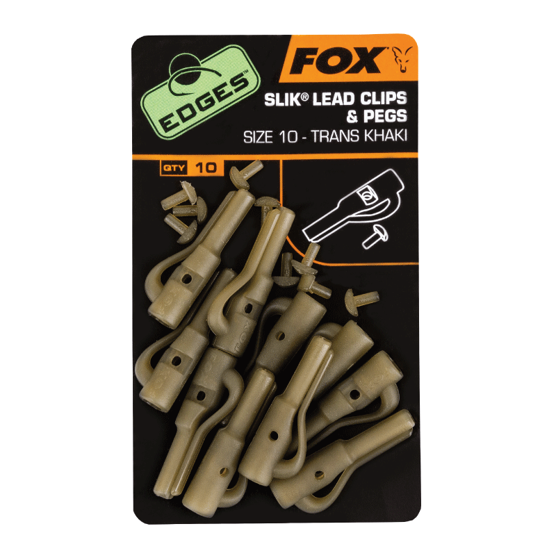 Fox EDGES™ SLIK® Lead Clips & Pegs - Vale Royal Angling Centre