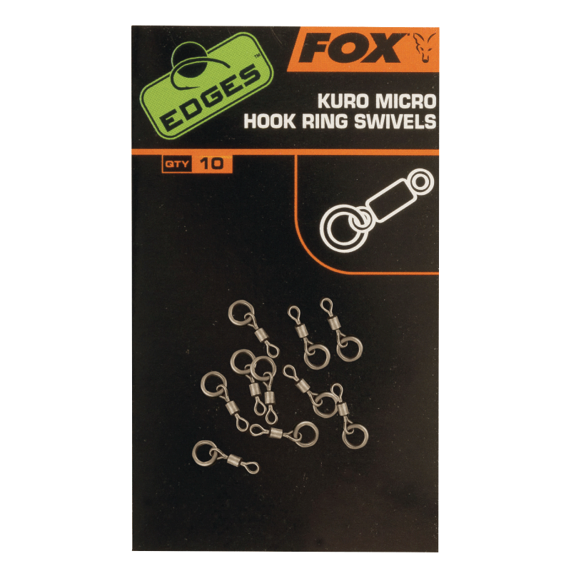 Fox EDGES™ Kuro Micro Hook Ring Swivels - Vale Royal Angling Centre