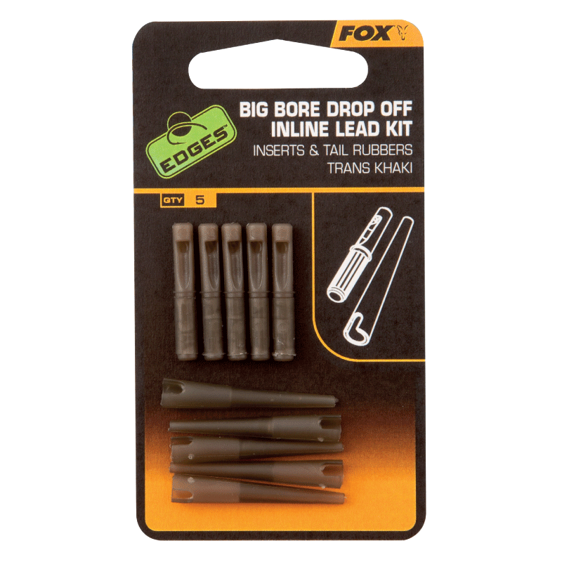 Fox Edges™ Big Bore Drop Off Inline Lead Kit - Vale Royal Angling Centre