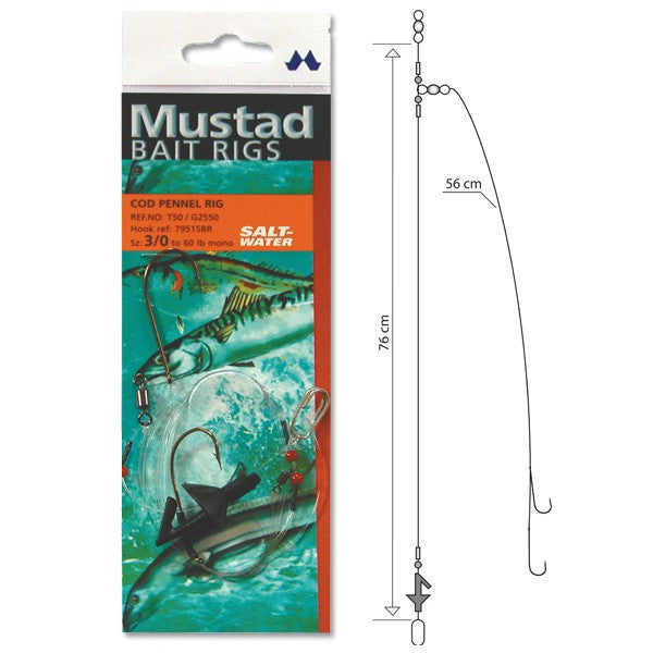 Mustad Cod Pennel Rig - Vale Royal Angling Centre